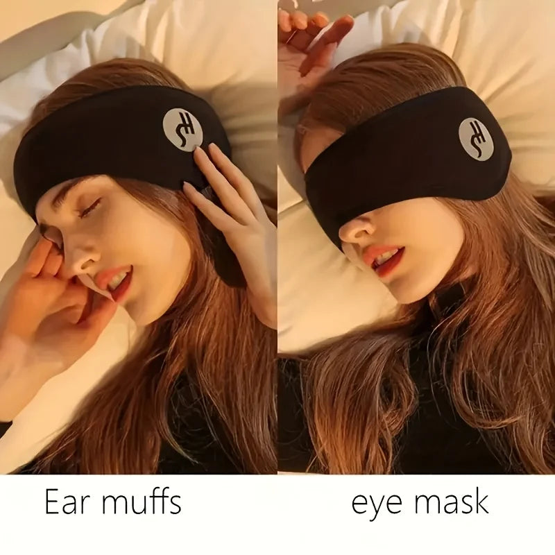 Noise-Canceling Sleep Mask with Ear Covers
