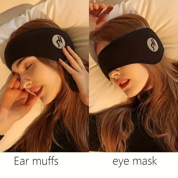Noise-Canceling Sleep Mask with Ear Covers