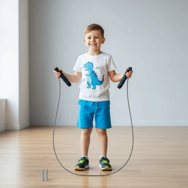 Adjustable Length Jump Rope and Foam Handles