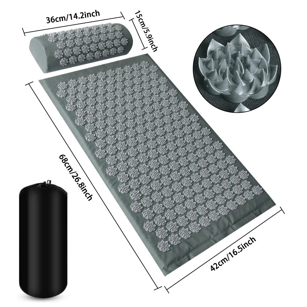 Acupressure Yoga Mat for Body  Massage and Fitness Pilates