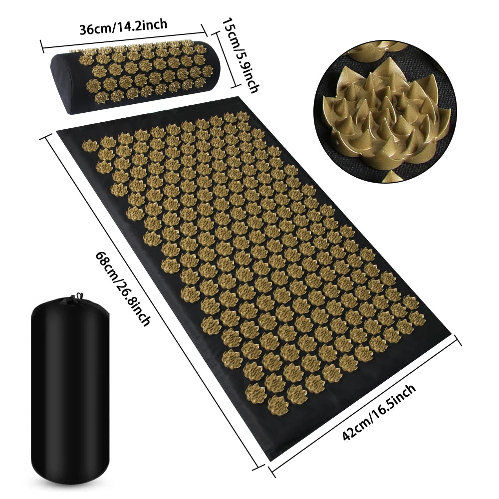 Acupressure Yoga Mat for Body  Massage and Fitness Pilates