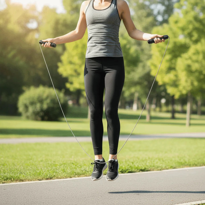 Adjustable Length Jump Rope and Foam Handles