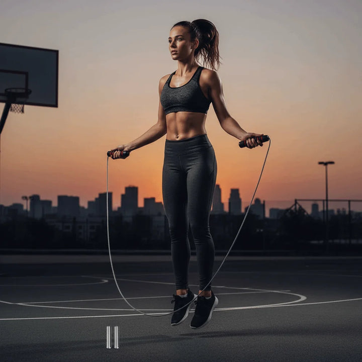 Adjustable Length Jump Rope and Foam Handles