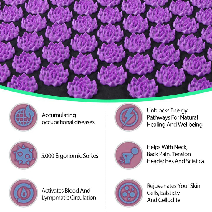Acupressure Yoga Mat for Body  Massage and Fitness Pilates