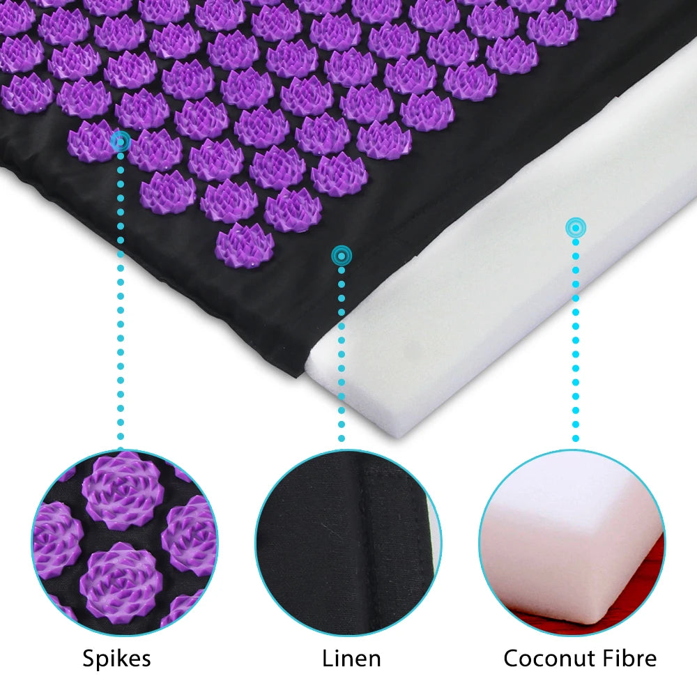 Acupressure Yoga Mat for Body  Massage and Fitness Pilates